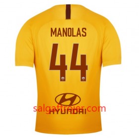 AS Roma Fodboldtrøjer Manolas 44 3. sæt 2018/19 Kort ærmer